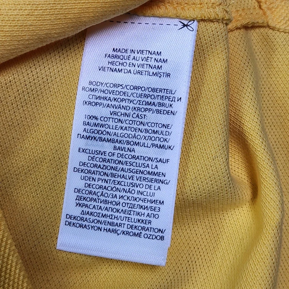 Polo Ralph Lauren Mens Classic Fit Short Sleeve Polo Shirt Yellow Small‎ S
